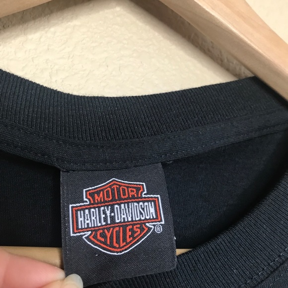 Harley-Davidson Black Hills Finish Line Camiseta Negra Para